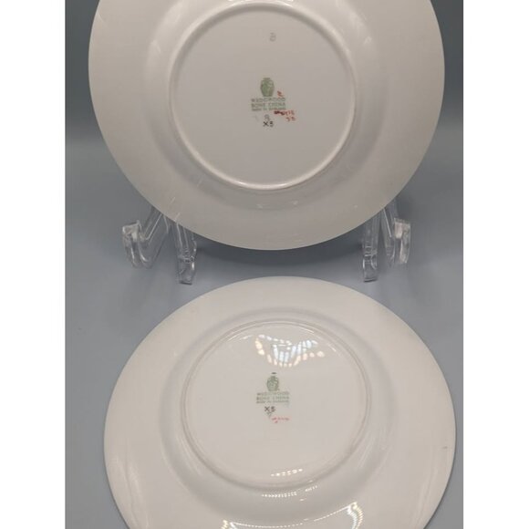 Pair of Wedgwood FLORENTINE Turquoise Dragon Bread Side Plates 6" - Picture 7 of 8